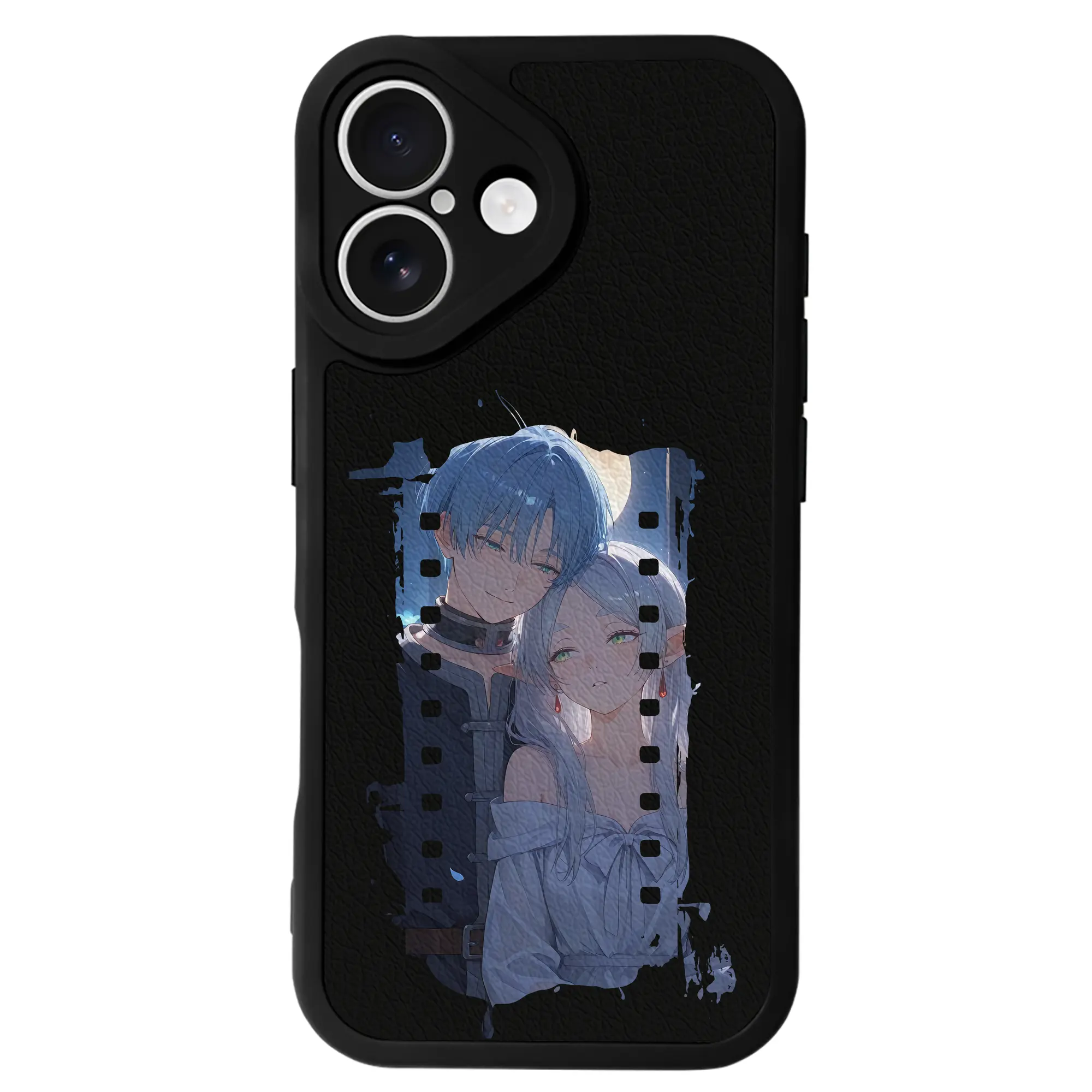 葬送のフリーレン（Frieren） グッズ,ヒンメル（Himmel） - IPhone 16シリーズ対応 ・ シリコンスマホケース ・ レザー調 ・ 高精度フィット ・ 耐衝撃 ・ ワイヤレス充電対応 ・ 精密カット